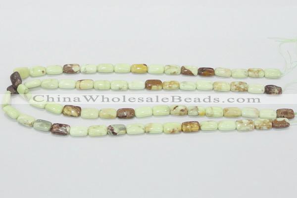 CLE40 15.5 inches 8*12mm rectangle lemon turquoise beads wholesale