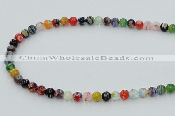 CLG500 16 inches 6mm round lampwork glass beads wholesale