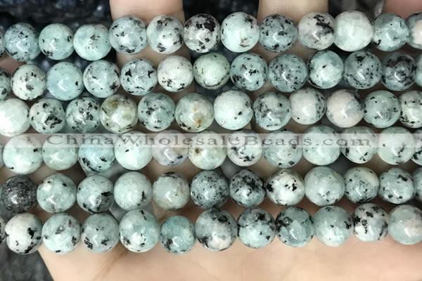 CLJ517 15.5 inches 4mm,6mm,8mm,10mm & 12mm round sesame jasper beads