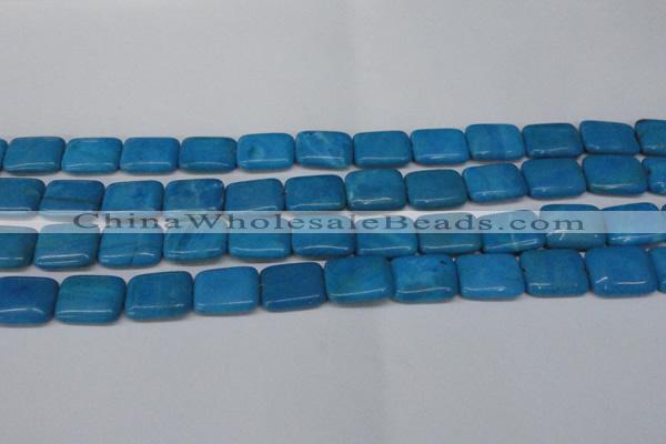 CLR441 15.5 inches 10*14mm rectangle dyed larimar gemstone beads