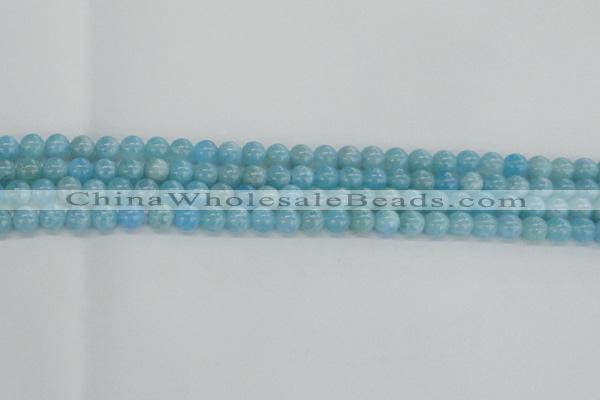 CLR70 15.5 inches 6mm round imitation larimar beads wholesale