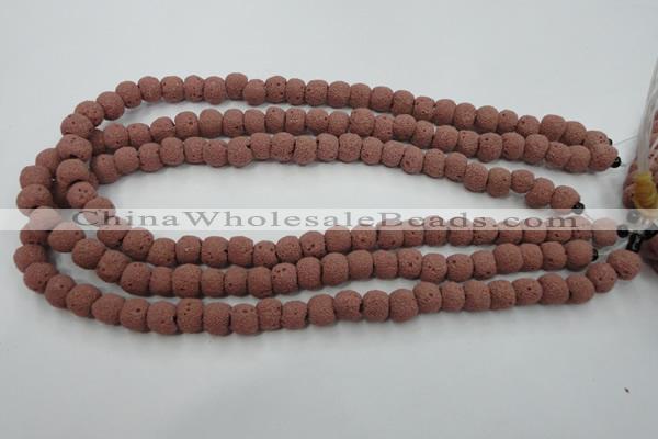 CLV360 15.5 inches 9mm ball dyed lava beads wholesale