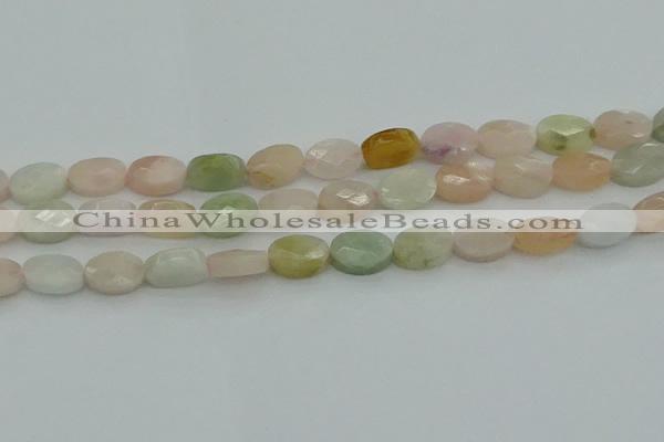 CMG185 15.5 inches 8*12mm faceetd rectangle morganite beads