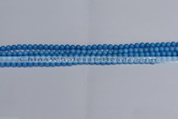 CMJ134 15.5 inches 4mm round Mashan jade beads wholesale