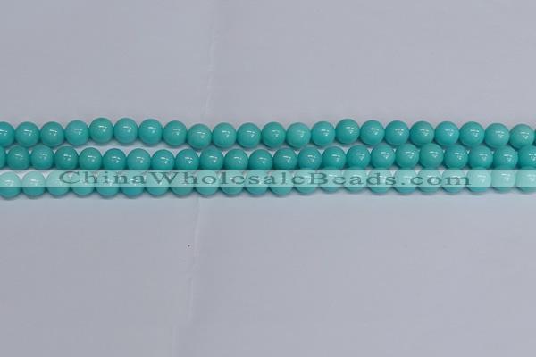 CMJ192 15.5 inches 8mm round Mashan jade beads wholesale