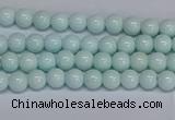 CMJ211 15.5 inches 4mm round Mashan jade beads wholesale