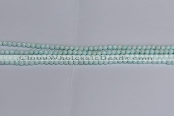 CMJ211 15.5 inches 4mm round Mashan jade beads wholesale