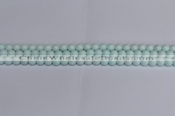 CMJ213 15.5 inches 8mm round Mashan jade beads wholesale