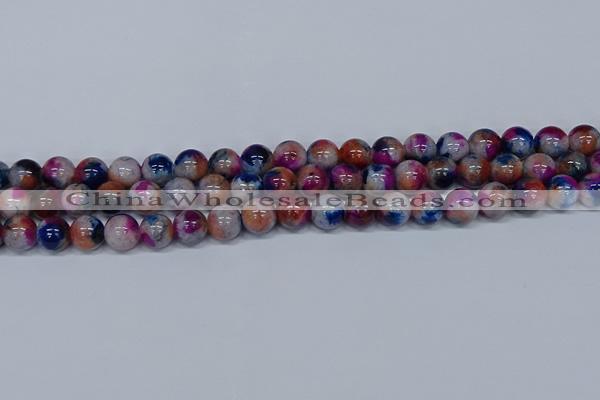 CMJ431 15.5 inches 10mm round rainbow jade beads wholesale