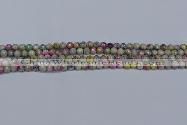 CMJ436 15.5 inches 6mm round rainbow jade beads wholesale