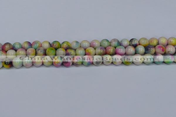 CMJ438 15.5 inches 10mm round rainbow jade beads wholesale