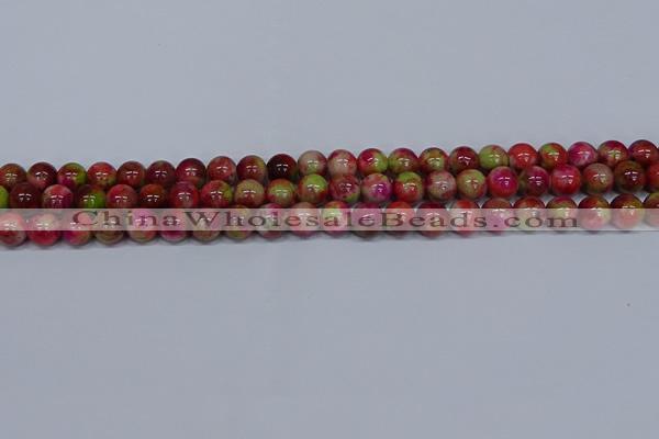 CMJ479 15.5 inches 8mm round rainbow jade beads wholesale