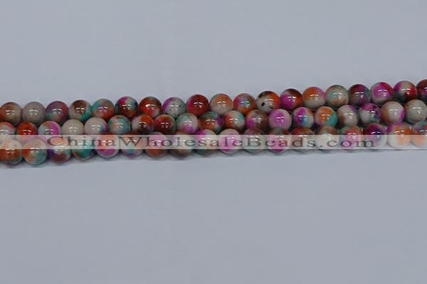 CMJ494 15.5 inches 10mm round rainbow jade beads wholesale