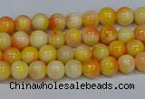 CMJ505 15.5 inches 4mm round rainbow jade beads wholesale