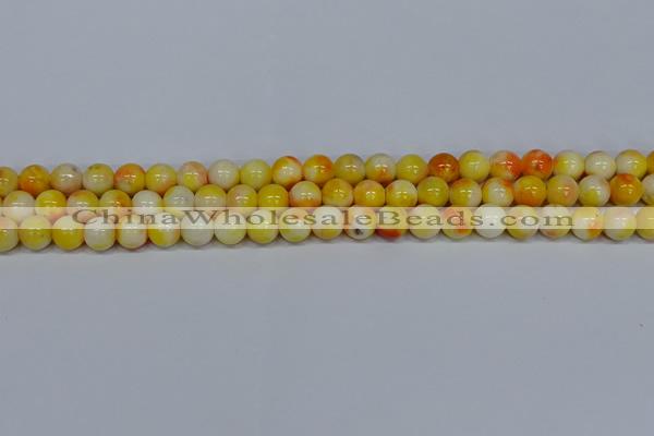 CMJ507 15.5 inches 8mm round rainbow jade beads wholesale