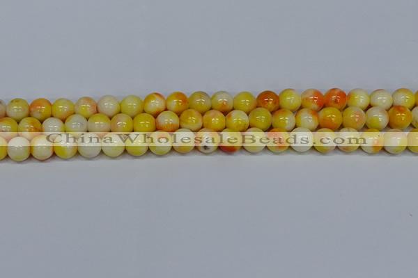 CMJ508 15.5 inches 10mm round rainbow jade beads wholesale