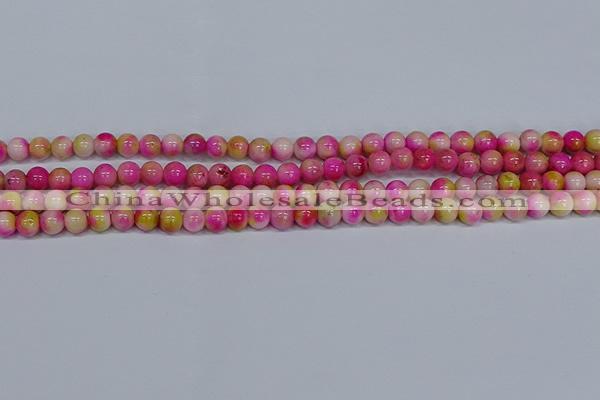 CMJ513 15.5 inches 6mm round rainbow jade beads wholesale