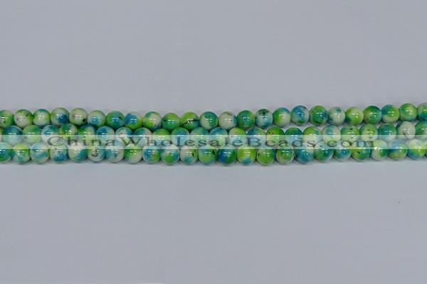 CMJ521 15.5 inches 8mm round rainbow jade beads wholesale