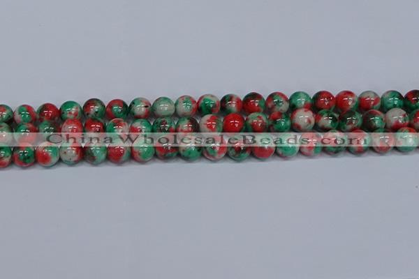 CMJ536 15.5 inches 10mm round rainbow jade beads wholesale