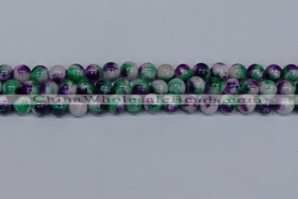 CMJ600 15.5 inches 12mm round rainbow jade beads wholesale