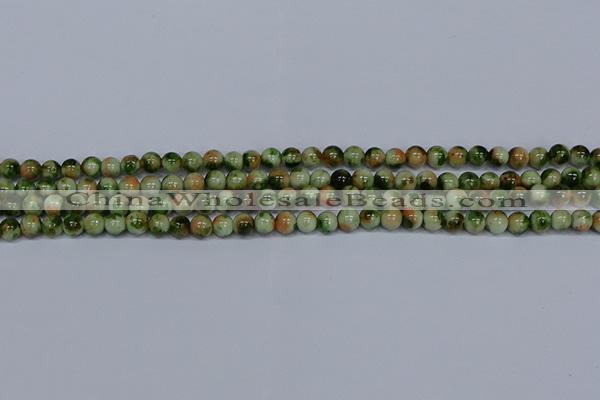 CMJ674 15.5 inches 6mm round rainbow jade beads wholesale