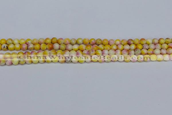 CMJ695 15.5 inches 6mm round rainbow jade beads wholesale