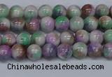 CMJ716 15.5 inches 6mm round rainbow jade beads wholesale