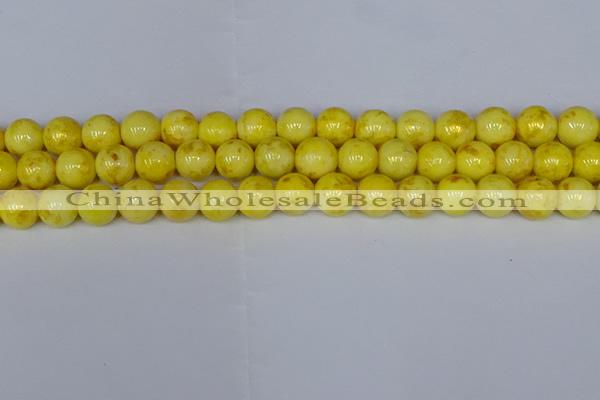 CMJ907 15.5 inches 8mm round Mashan jade beads wholesale