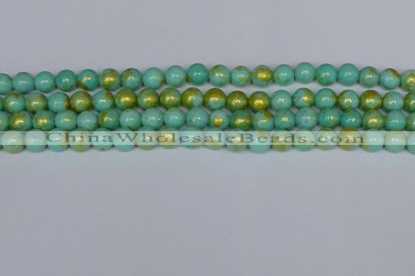 CMJ971 15.5 inches 6mm round Mashan jade beads wholesale