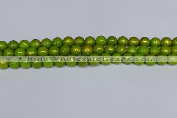 CMJ987 15.5 inches 8mm round Mashan jade beads wholesale