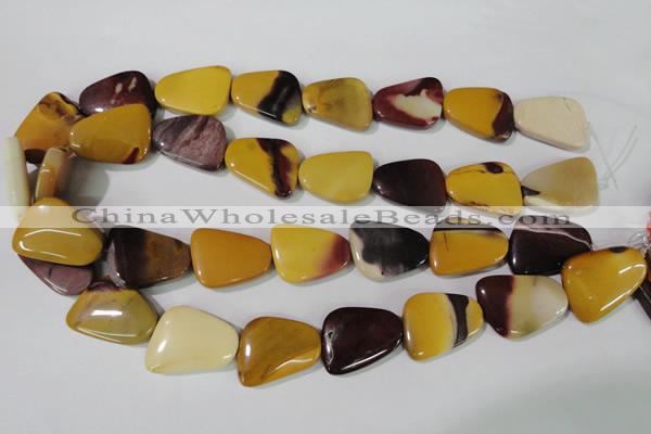 CMK282 15.5 inches 18*25mm trapezoid mookaite gemstone beads