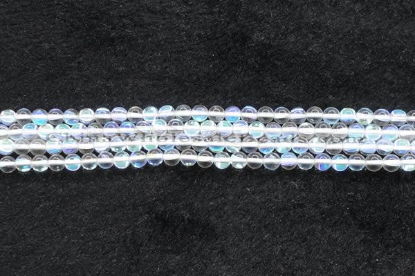 CMS1501 15.5 inches 6mm round synthetic moonstone beads wholesale