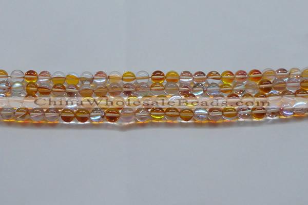 CMS1531 15.5 inches 6mm round synthetic moonstone beads wholesale