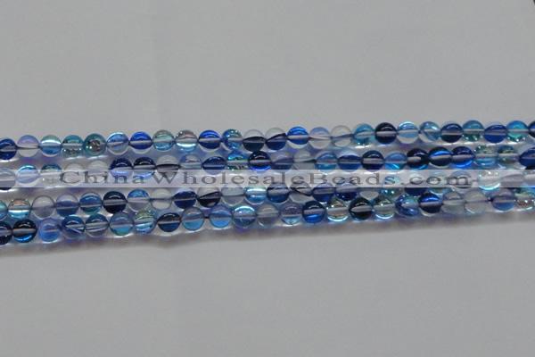 CMS1581 15.5 inches 6mm round synthetic moonstone beads wholesale