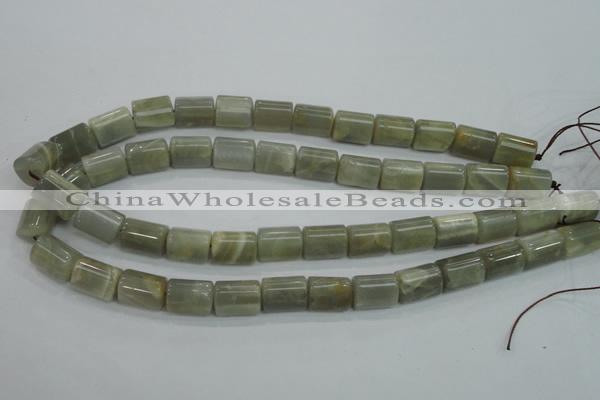 CMS78 15.5 inches faceted column 10*14mm moonstone gemstone beads