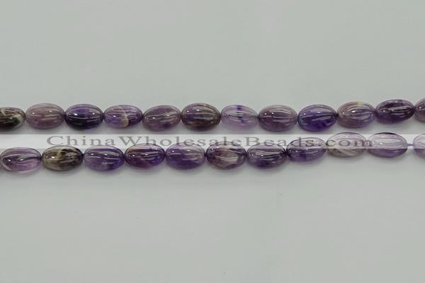 CNA1037 15.5 inches 10*14mm oval dogtooth amethyst beads wholesale