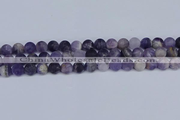 CNA1063 15.5 inches 10mm round matte dogtooth amethyst beads