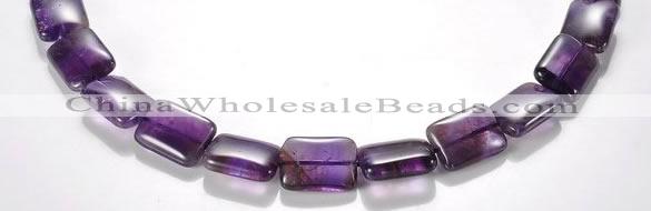 CNA22 13*18mm rectangle A- grade natural amethyst bead Wholesale