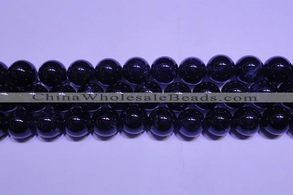 CNA565 15.5 inches 14mm round AA grade natural dark amethyst beads