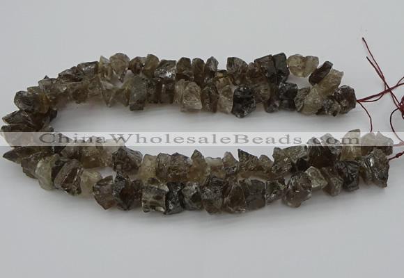 CNG1129 15.5 inches 8*12mm - 13*18mm nuggets smoky quartz beads