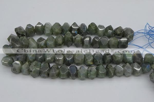 CNG1152 15.5 inches 10*14mm - 15*20mm faceted nuggets labradorite beads