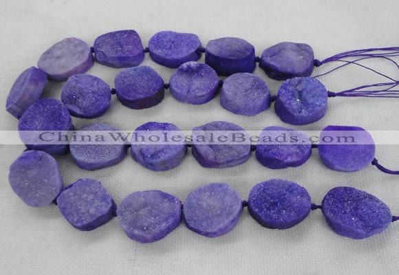 CNG2412 15.5 inches 22*28mm - 28*35mm freeform agate beads