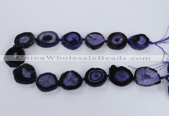 CNG2531 15.5 inches 20*25mm - 25*35mm freeform druzy agate beads