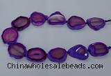 CNG2609 15.5 inches 30*35mm - 40*45mm freeform agate beads