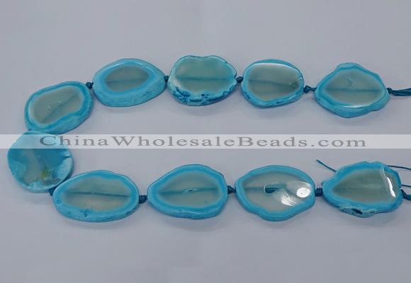 CNG2611 15.5 inches 30*35mm - 40*45mm freeform agate beads