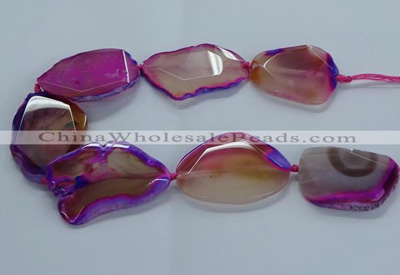 CNG2664 15.5 inches 35*45mm - 40*55mm freeform agate beads