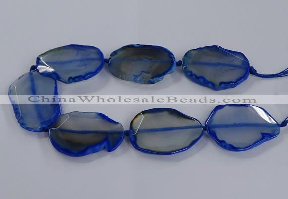 CNG2793 15.5 inches 30*40mm - 40*55mm freeform agate beads