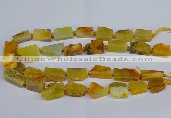 CNG2900 15.5 inches 12*16mm - 15*25mm freeform agate beads