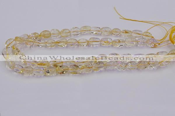 CNG6856 15.5 inches 8*12mm - 10*14mm nuggets citrine beads