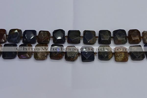 CNG7482 15.5 inches 18*25mm - 20*28mm faceted freeform pietersite beads